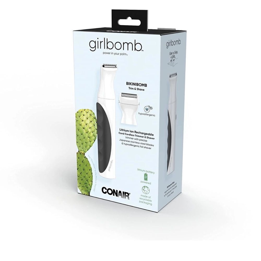 Conair Girlbomb All-In-One Bikini Head to Toe Shave & Trim Grooming System NIB